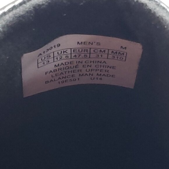 Rockport Mens Size 13 Style Leader 2 Black Leather Slip-On Bike Toe Shoes - Picture 9 of 9